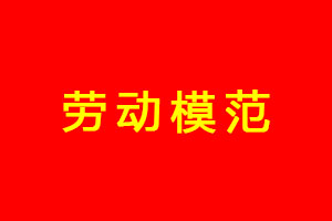 2020年勞動模范